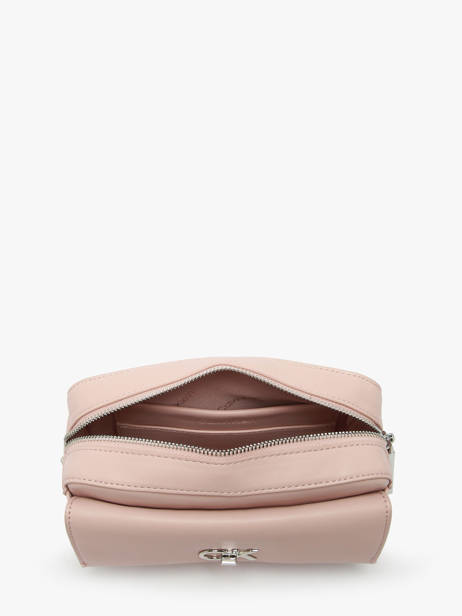 Cross Body Tas Ck Pocket Gerecycleerd Polyester Calvin klein jeans Roze ck pocket K613089 ander zicht 3